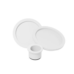 Kit tirador y uñero para puertas correderas acabado blanco