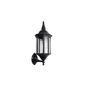 Pollux outdoor wall light 1xe27 aluminium / crystal black