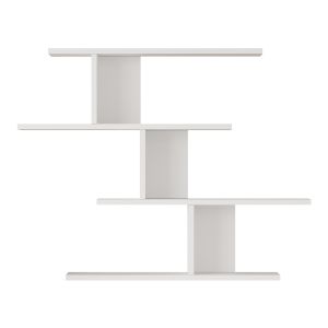 Estantería de pared hökkomi 78x99x15 cm - blanco [en.casa]