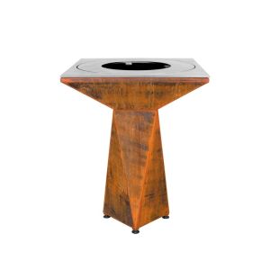 Fogata de jardín, barbacoa con parrilla de acero - g1 basic corten