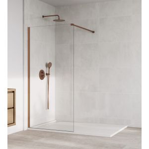 Panel fijo de ducha screen cobre transparente 66,5-68cm