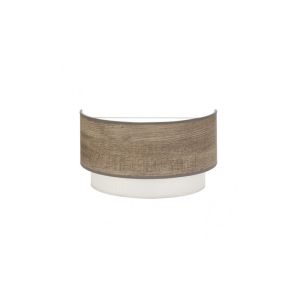 Aplique myriam 1xE27 madera gris 17x30x16 cm