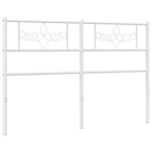 vidaXL cabecero de metal blanco 120 cm