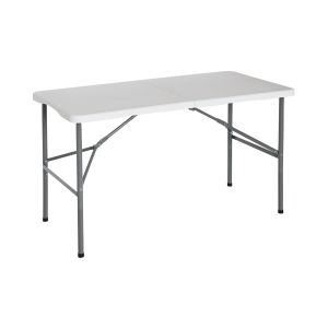 Mesa plegable 122cm rectangular blanca catering 7house