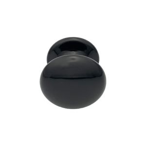 Pomo de puerta fijo, en aluminio negro ral 9005