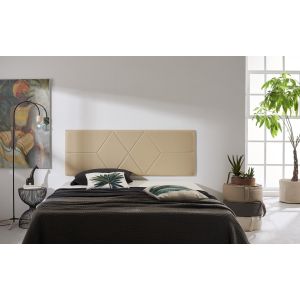 Cabecero 150 dos rombos polipiel 152x57x5cm camel