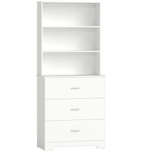 Estantería para libro 79x39.5x182.2 cm color blanco Homcom