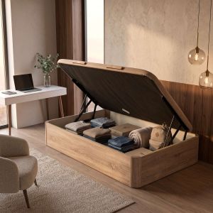 Canapé 90x190 pikolin naturbox lateral natural montaje incluido