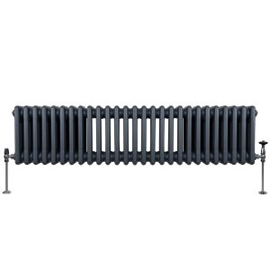 Radiador tradicional horizontal de 3 columnas - 300 x 1192mm - gris