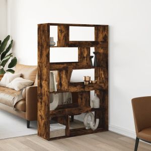 Librerías madera roble ahumado 100x33x156,5 cm