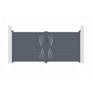 Pack puerta batiente automática veleta 3,5m a.160cm + motor brazo b500