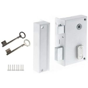 Cerradura - yale - yav37g - aplique seguidor vertical izquierdo - blanco -