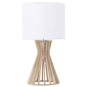 Lámpara de mesa carrion marrón/blanco