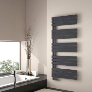 Emke radiador toallero agua caliente 132x60cm, antracita, panel plano