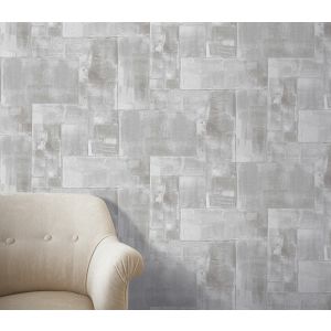 Papel pintado tnt textura latón brillo plata