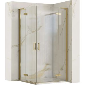 Rea cabina de ducha hugo gold brush 80x100, 80x100x200,5 cm