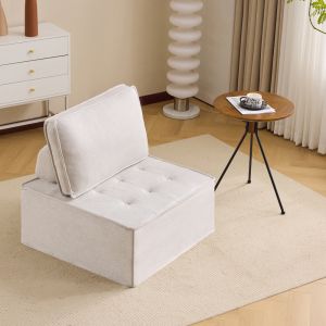 Sillón modular lino beige compacto