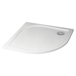 Ondee - plato de ducha hestia - antideslizante - 1/4 círculo 90cm - blanco