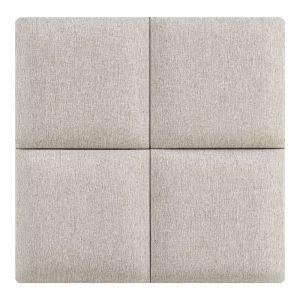 Set de 4 paneles de pared carpino textil 30x30cm - gris [neu.haus]