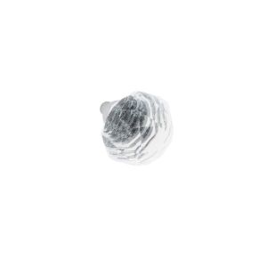 Pomo para muebles en zamac y cristal, 33 mm de diam,