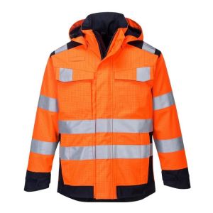 Portwest - chaqueta de lluvia multi norma arco eléctrico hv