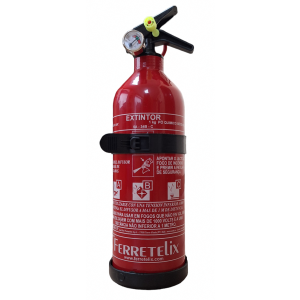 FERRETELIX® Extintor 1 kg abc incluye soporte de montaje Fabricado en 2026