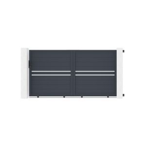 Puerta corredera 3m cimone a.160 aluminio gris