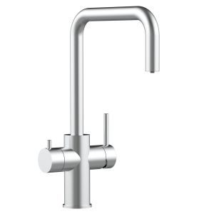 Grifo de cocina 5 vías acero inox cepillado caño N giratorio, FX