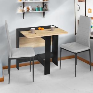 Mesa consola plegable edi negra haya 103x76 cm
