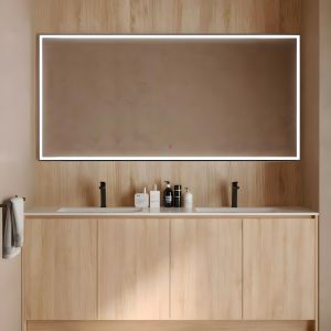 LEDimex - espejo 80x80cm LED antivaho tri-LED serie suiza
