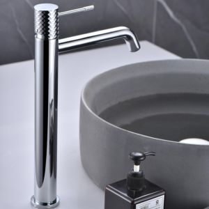 Imex - grifo monomando lavabo caño alto cromado serie génova