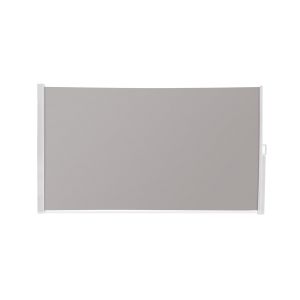 Toldo lateral extensible 140x300cm gris – lona poliéster – cofre aluminio
