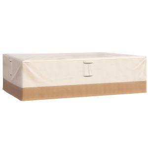 Funda protectora para muebles tela oxford 600d color beige 275x208x78 cm
