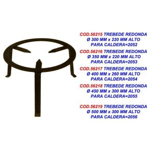 Caldera trebede redonda ø50x30cm 2056