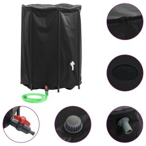 vidaXL depósito de agua plegable con grifo PVC 1350 l