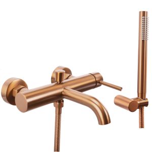 Rea grifo de bañera lungo copper brush, 19x4,5x25 cm