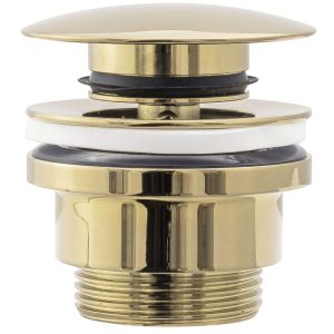 Rea tapón de bañera klik-klak gold, 6,4x6,4x13 cm