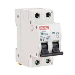 Interruptor magnetotérmico alpha+ residencial 1p+n, 40a curva c 6ka