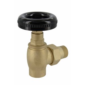 Llave manual negra para radiador de hierro fundido