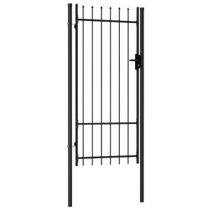 vidaXL puerta de valla boxtel de una puerta con punta de acero, 1x2 m,