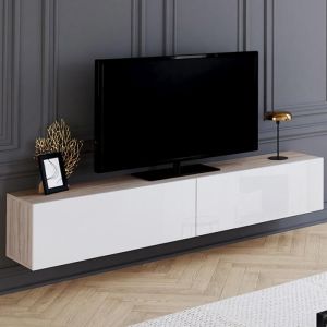 Mueble tv suspendido elio 2 puertas - 180 cm