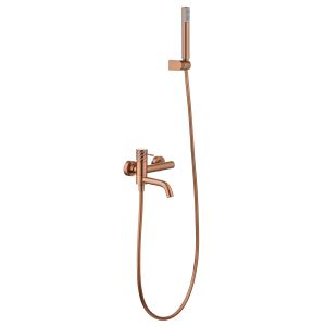 Kit baño/ducha monomando bless oro rosa cepillado [ imex® ]