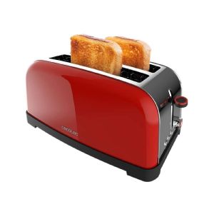 Cecotec tostador vertical toastin' time 1500 red lite, 1500w de potencia