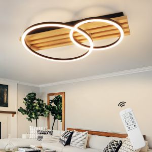 Nettlife lámpara de techo LED marrón 8.8x55