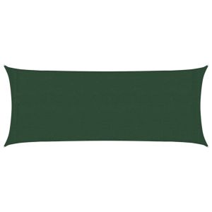 vidaXL toldo de vela verde oscuro hdpe 160 g/m² 2x5 m