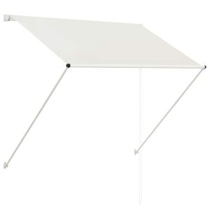 vidaXL toldo retráctil crema 100x150 cm