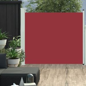 Toldo lateral retráctil de jardín rojo 100x300 cm ety5233629