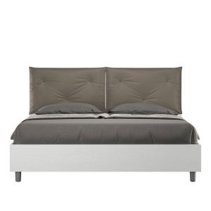 Cama tapizada 160x200 - cappuccino - somier