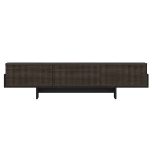 Mueble para la tele de madera <<hege>> - 180 x 30 x 44 cm - negro