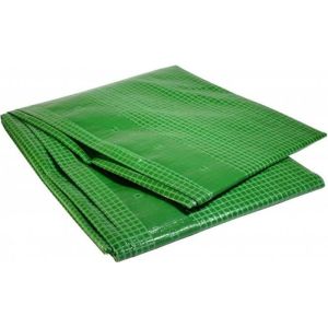 Lona de plástico reforzado verde 4x6m - 170g/m² - anti-uv